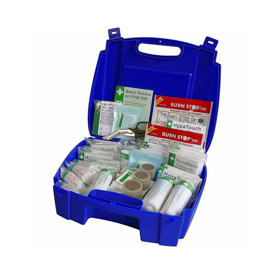 Catering First Aid Kit British Standard Evolution Blue Case 1 to 50 People