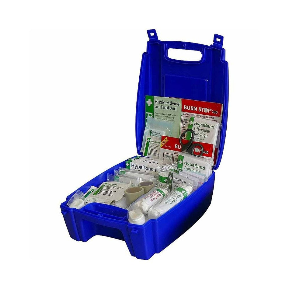 Catering First Aid Kit British Standard Evolution Blue Case - 1 to 20 People