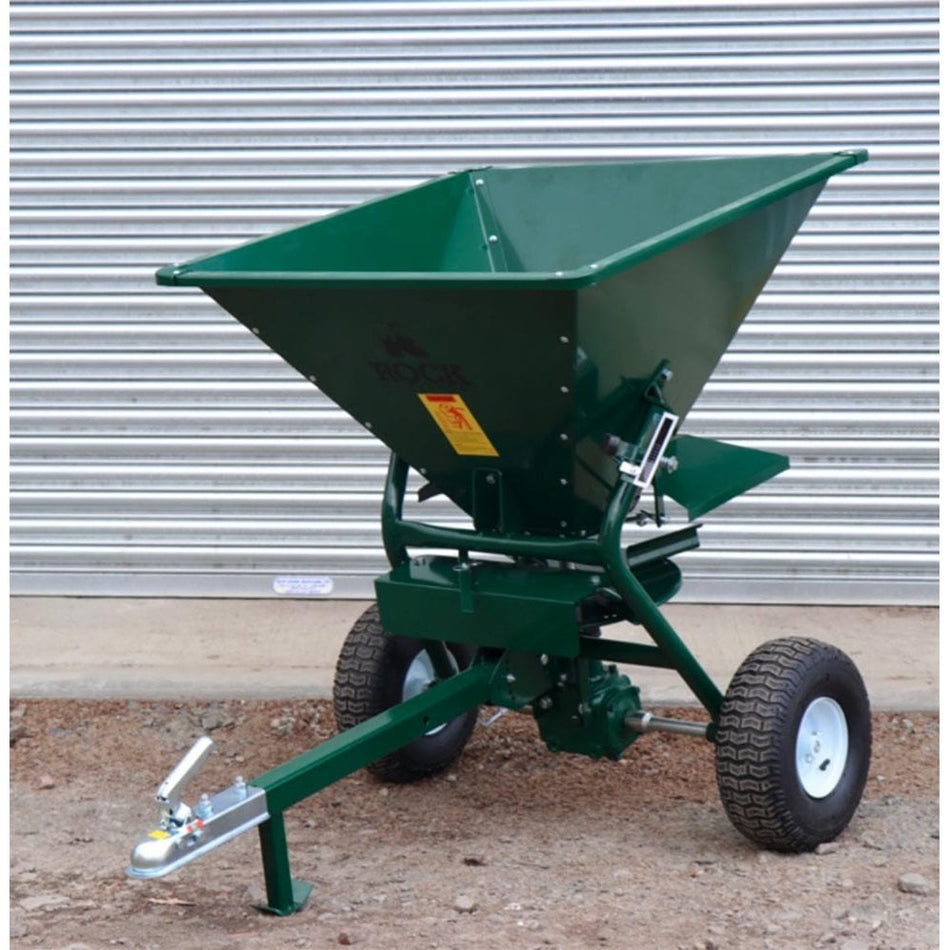 Towable Salt Spreader capacity 350lb White Rock Salt, Fertilser and more
