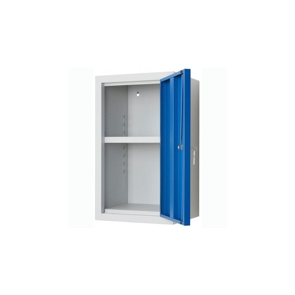 Workplace Steel Wall Cabinets 350 or 800mm wide Grey or Blue Doors