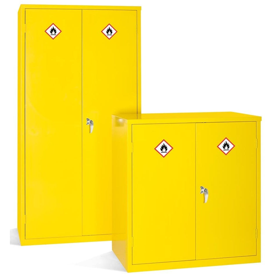 Hi Viz Stainless Steel Hazardous Storage Cabinets