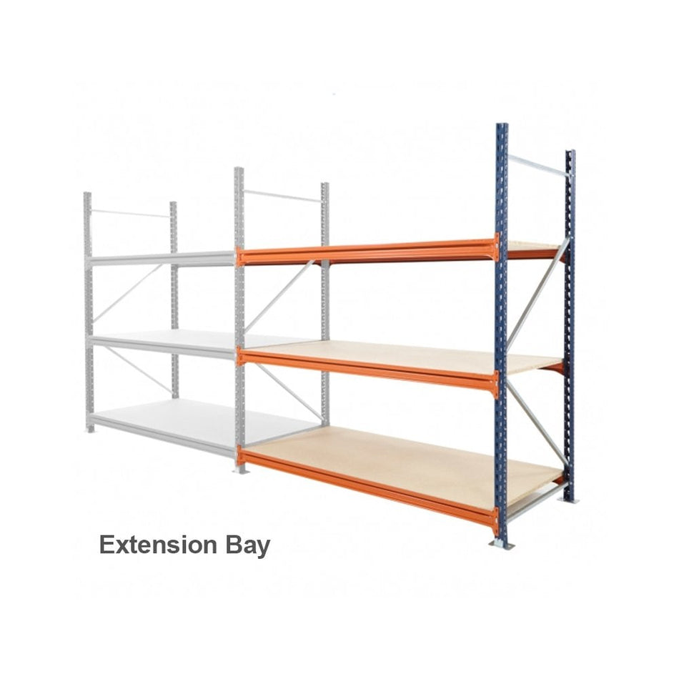 HD Longspan Extension 2.5m High x 600mm Depth choice of 6 widths up to 1000kg UDL