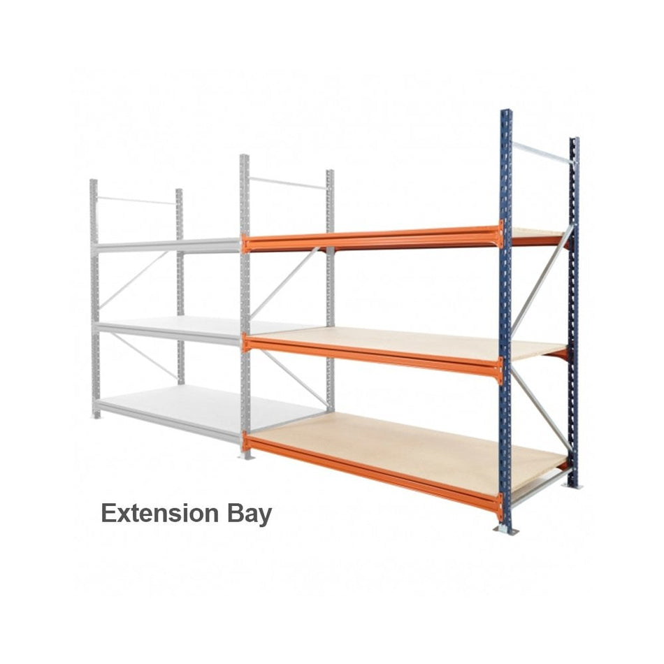 HD Longspan Extension 2.5m High x 900mm Depth HD choice of 6 widths up to 1000kg UDL