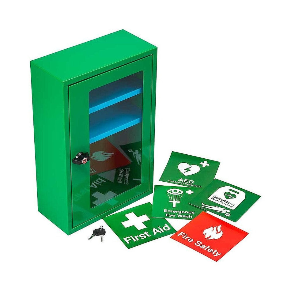AED Defibrillator or Multi-Purpose Wall Cabinet with Keyed Thumb Lock 31x15x47cm