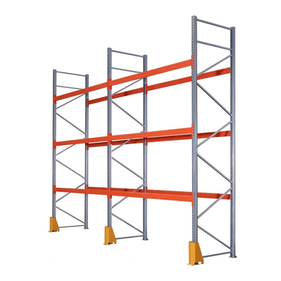 PrioryQUAY Pallet Racking 2 x Bay Kits 3, 4 and 4.5m high