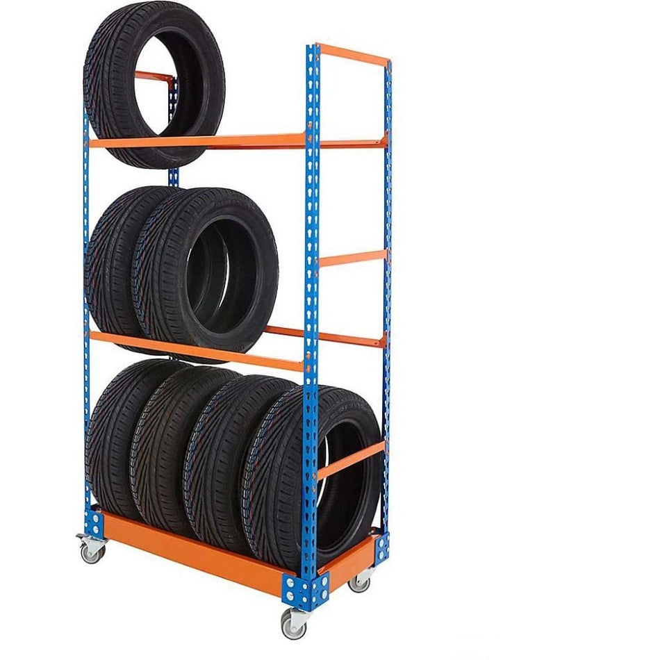 Tyre and Wheel Racks ideal for the Smaller Garage 3 levels Static or Mobile