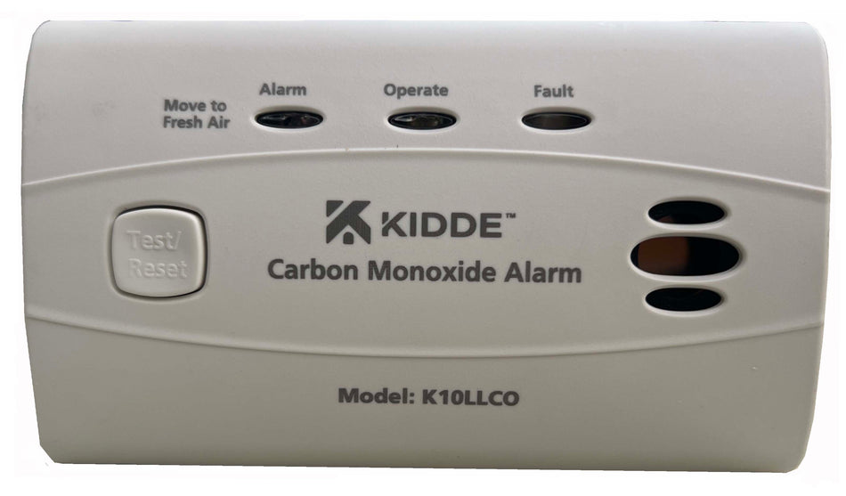 Kidde 10 Year Longlife Battery Carbon Monoxide Alarm with Digital Display - K10LLDCO