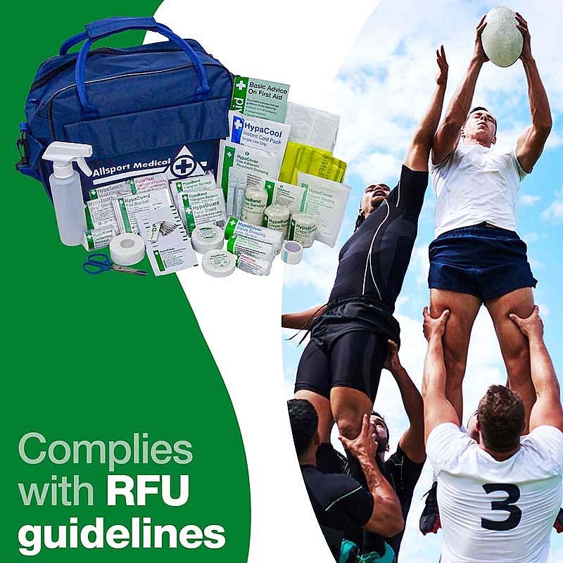 Rugby First Aid Kit in Nylon Bag - Essential for Sports