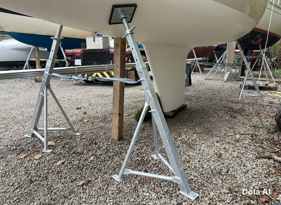 Heavy Duty V Hull Shaped Boat Stands 3 Adjustable Sizes from 60 to 190cm
