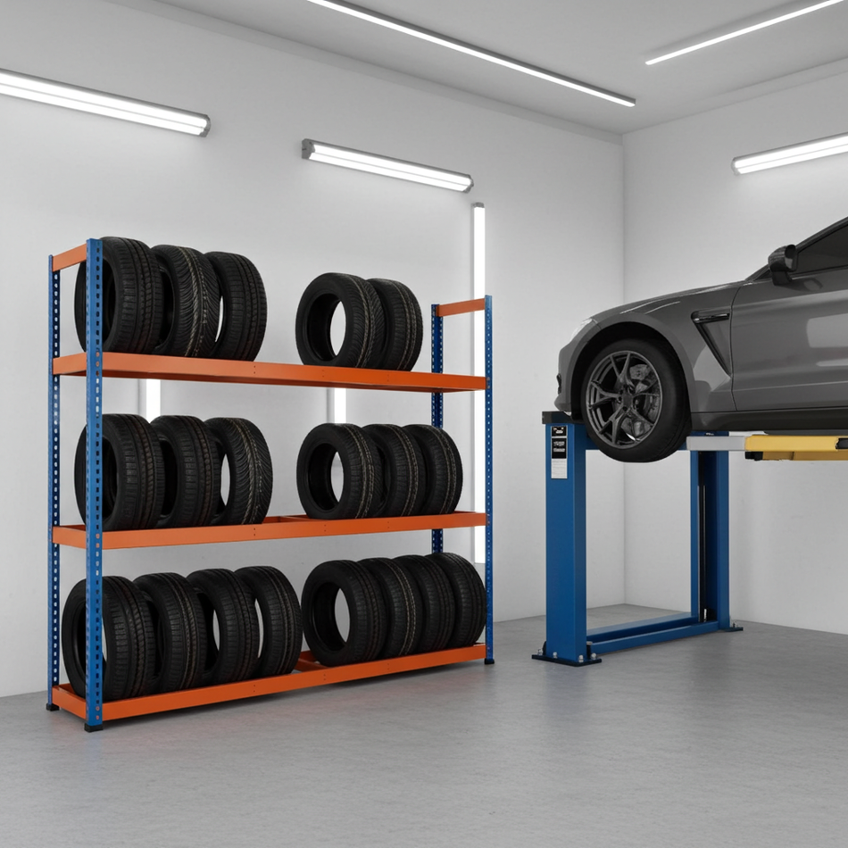 1980mm High Heavy Duty Tyre Racks in 4 Widths